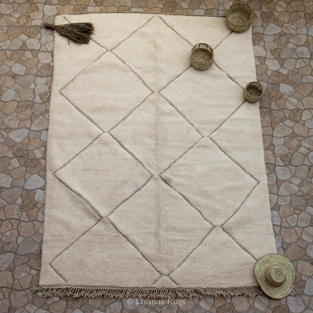 Modern designer Berber Beni Ourain Liyana, S carpet - 282 cm - 205 cm