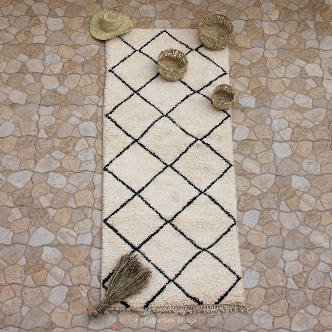 Modern designer Berber Azilal Liyana, S carpet 240 cm - 101 cm