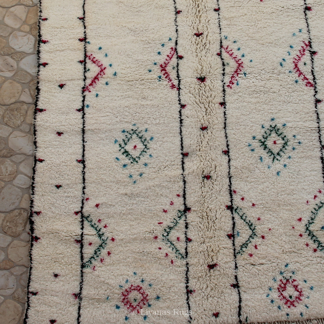 Modern designer Berber Beni Ourain Liyana, S carpet 260 cm - 181 cm