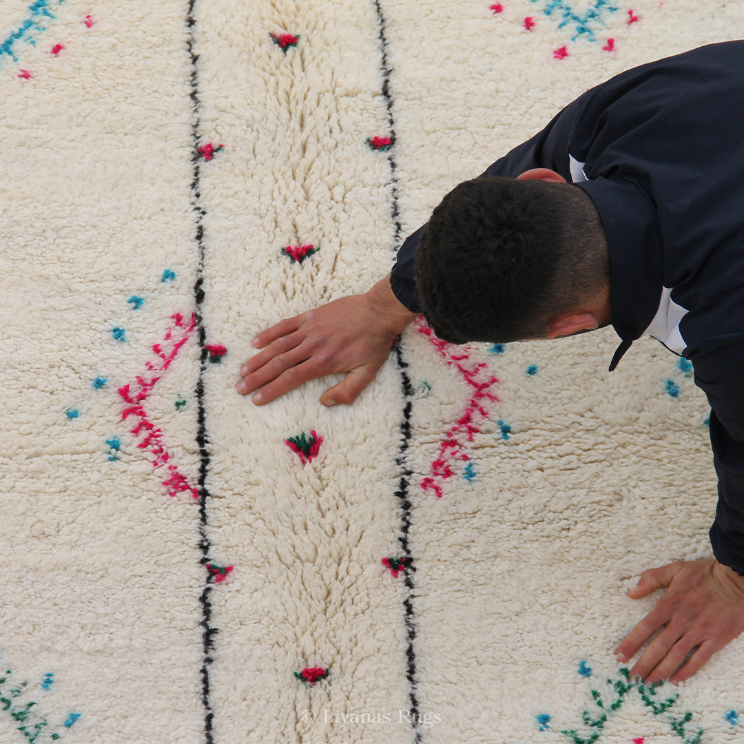Modern designer Berber Beni Ourain Liyana, S carpet 260 cm - 181 cm