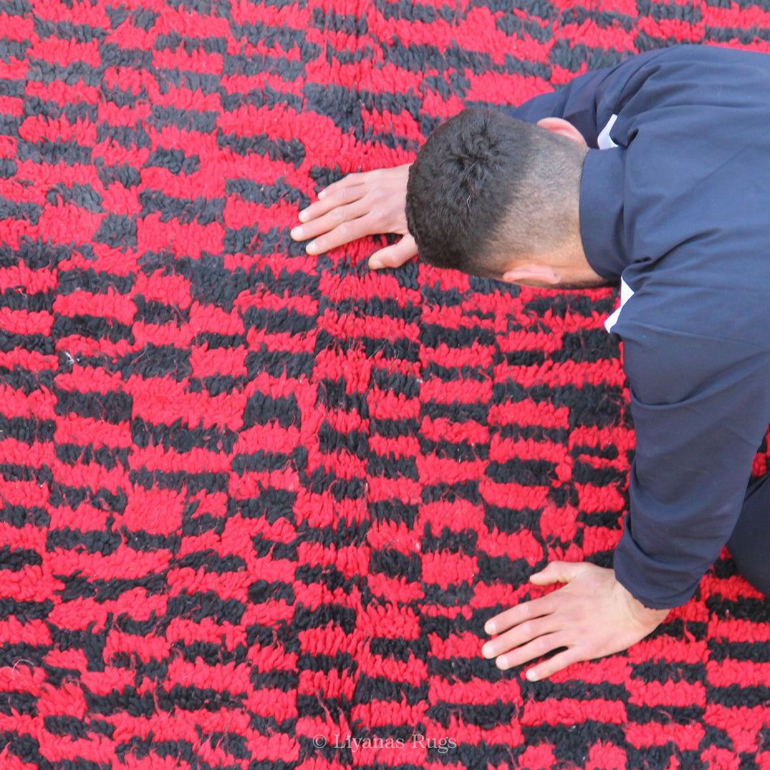 Modern designer Berber Beni Ourain Liyana, S carpet 303 cm - 166 cm