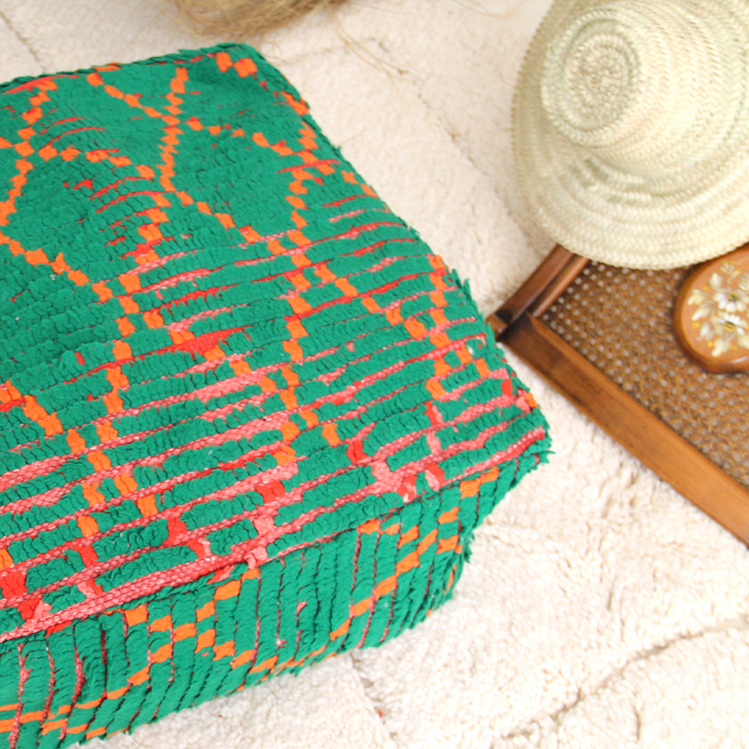 Sitzkissen Pouf Beni Ourain Liyana,s -Teppich