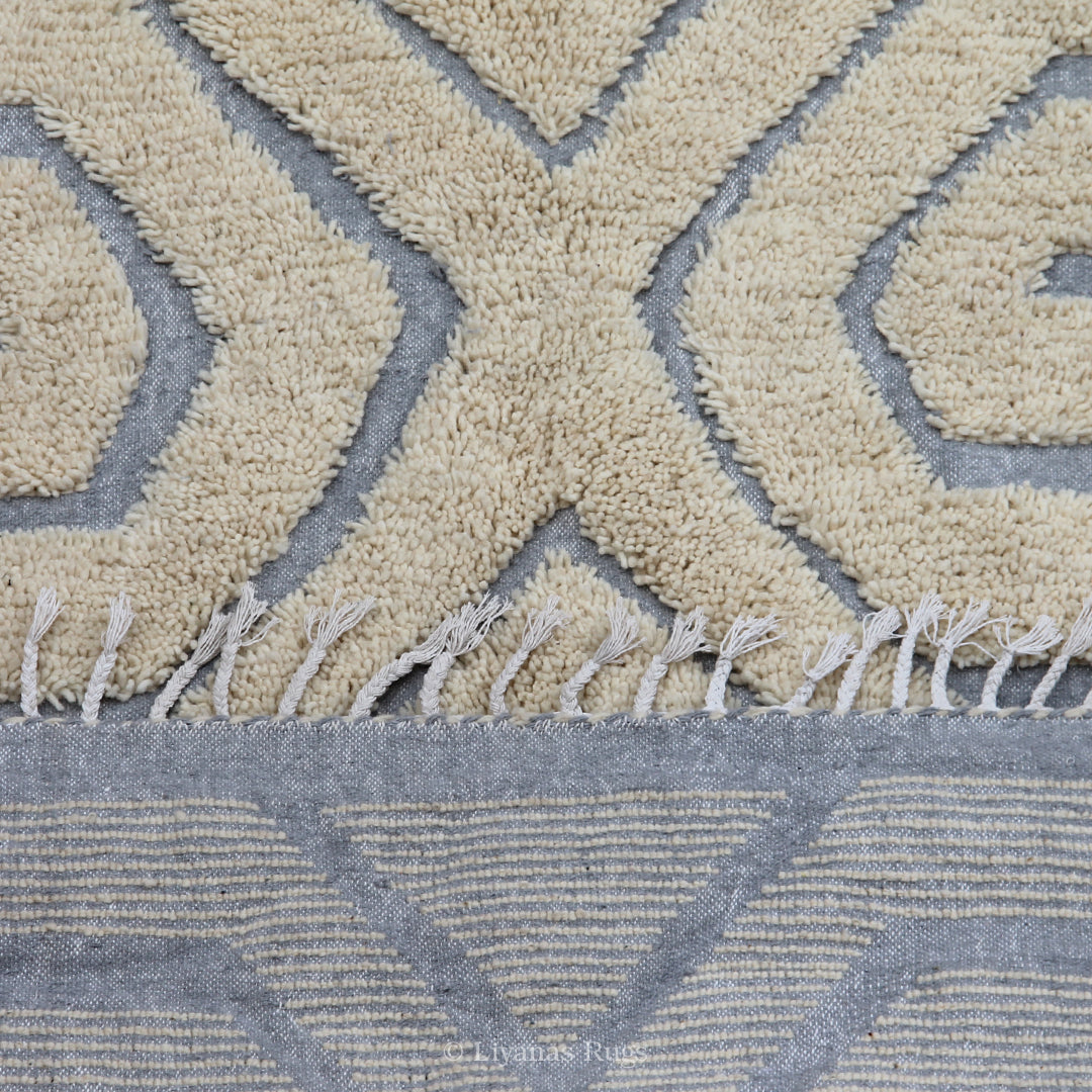 Modern designer Berber Beni Ourain Liyana, S carpet - 226 cm - 159 cm