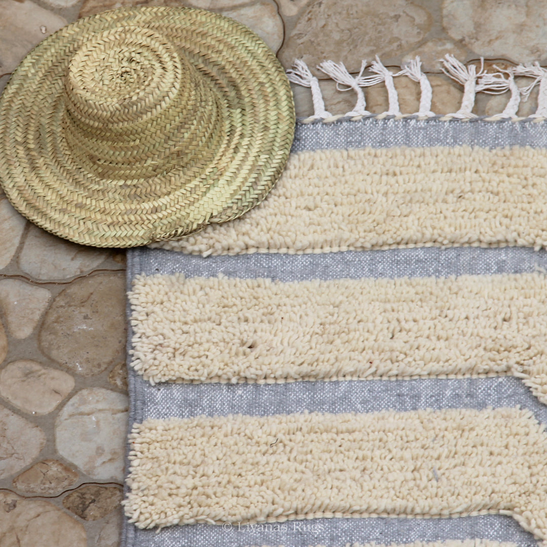 Modern designer Berber Beni Ourain Liyana, S carpet - 226 cm - 159 cm