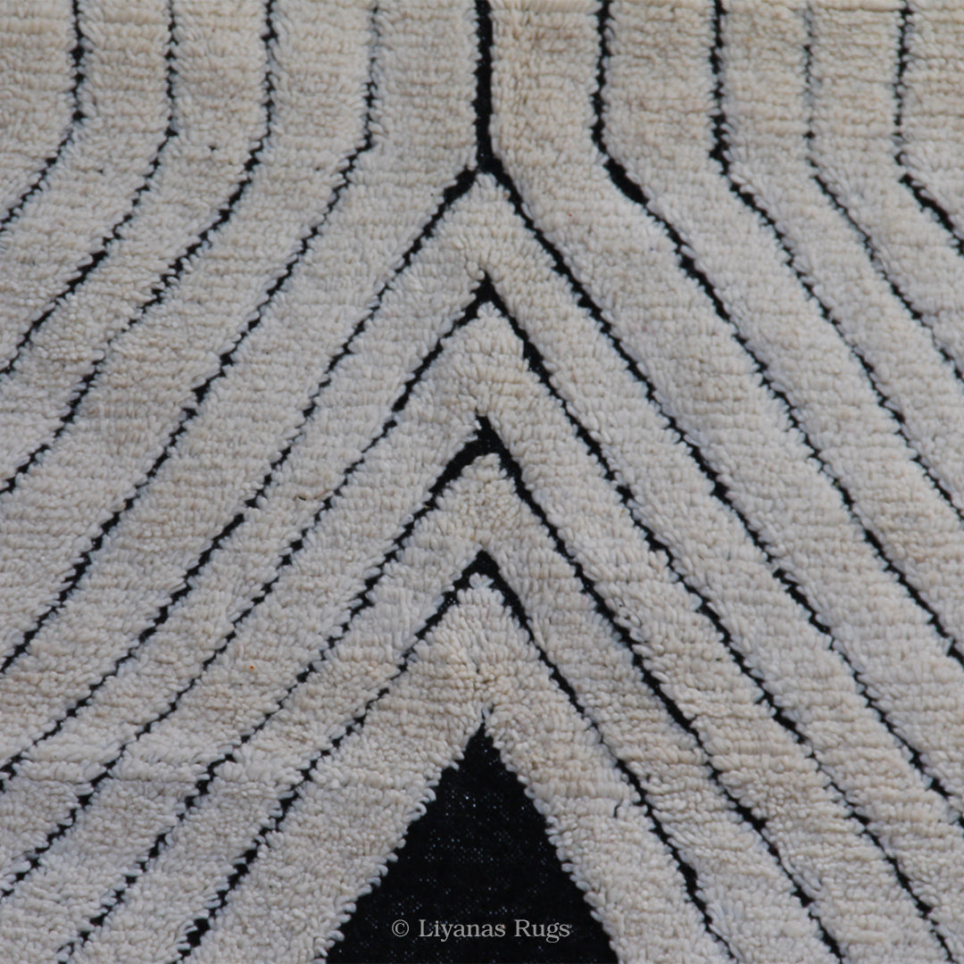 Modern designer Berber Beni Ourain Liyana, S carpet - 256 cm - 151 cm