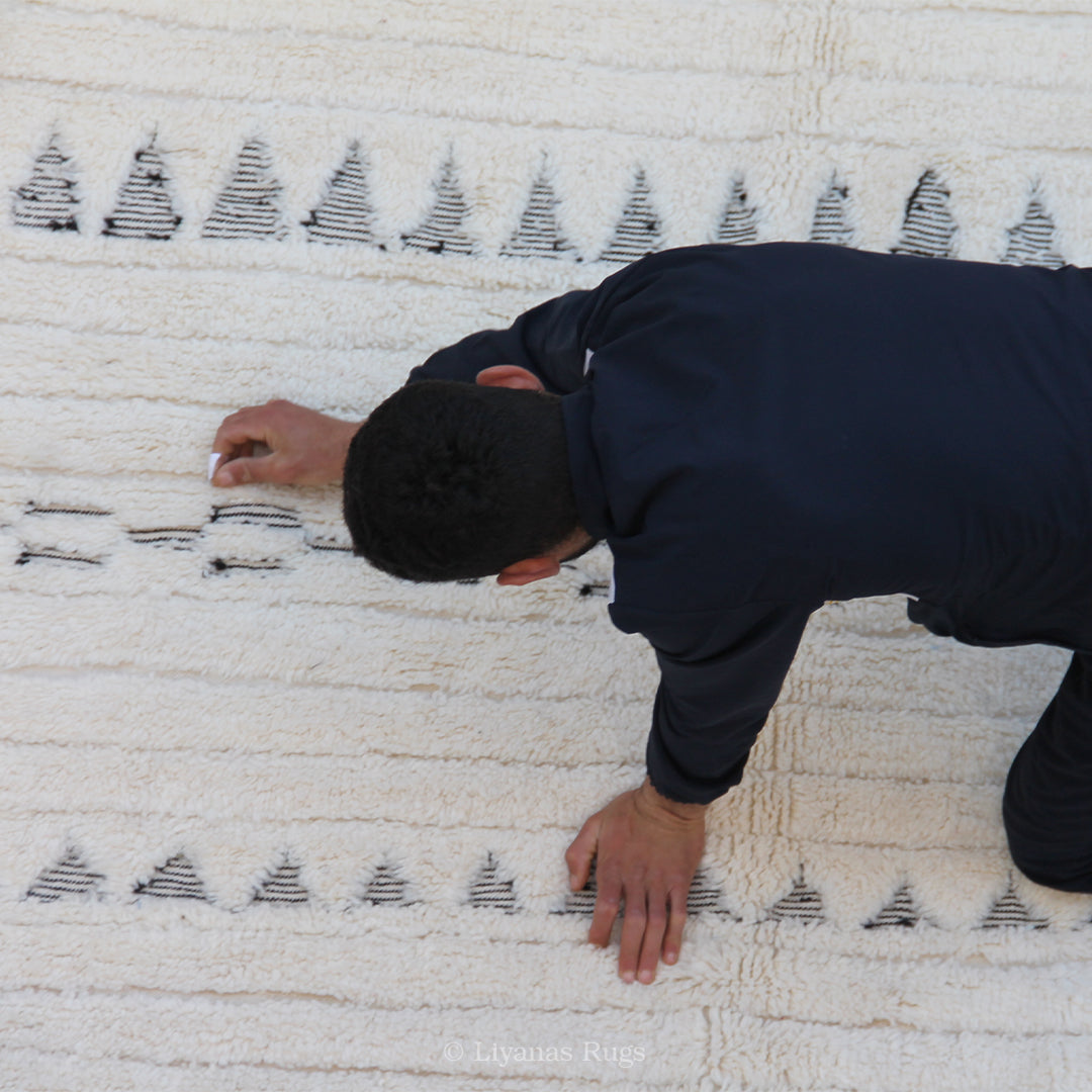Modern designer Berber Beni Ourain Liyana, S carpet - 257 cm - 170 cm