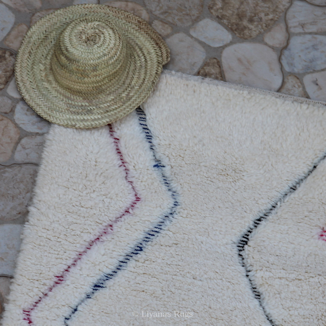 Modern designer Berber Beni Ourain Liyana, S carpet - 230 cm - 147 cm