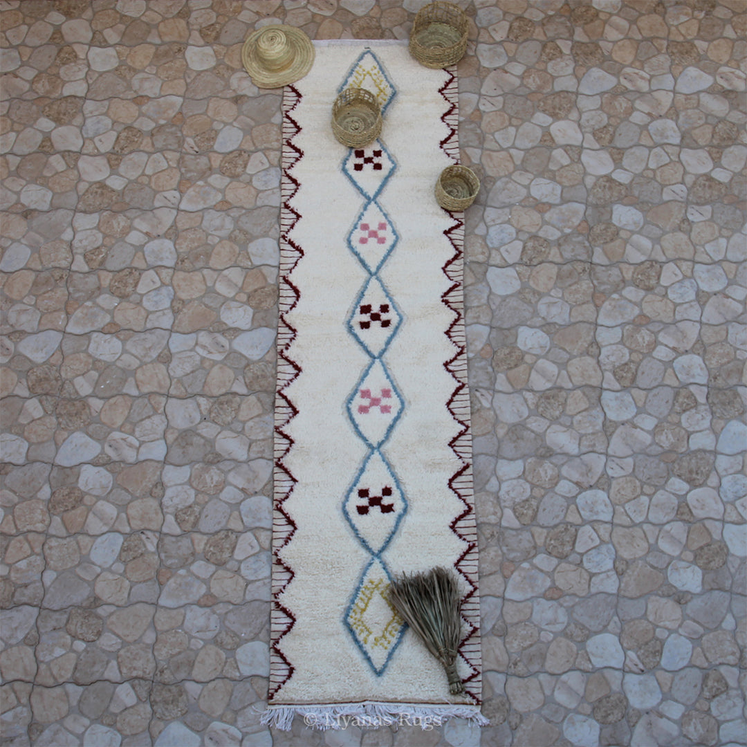 Modern designer Berber Azilal Liyana, S carpet 314cm - 83cm