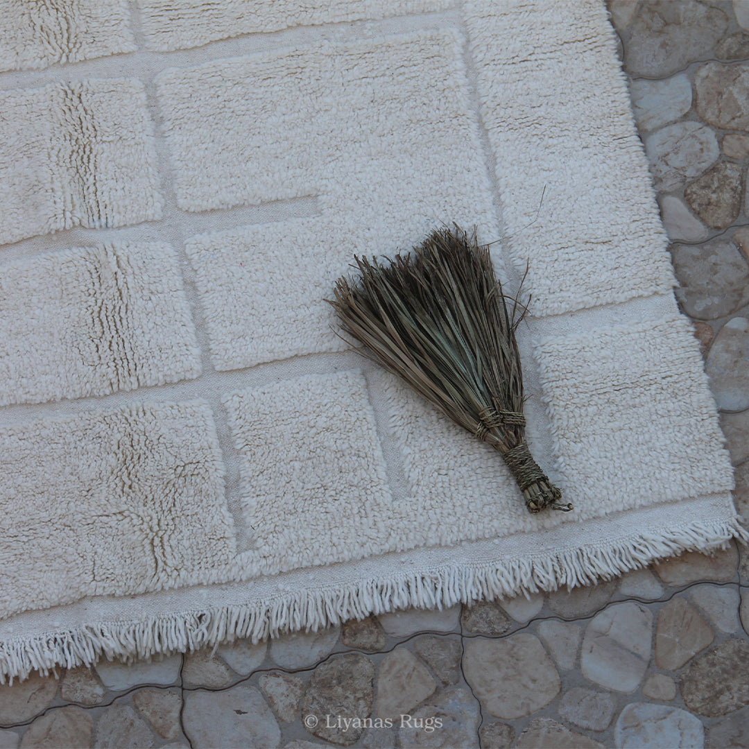 Modern designer Berber Beni Ourain Liyana, S carpet 290 cm - 190 cm