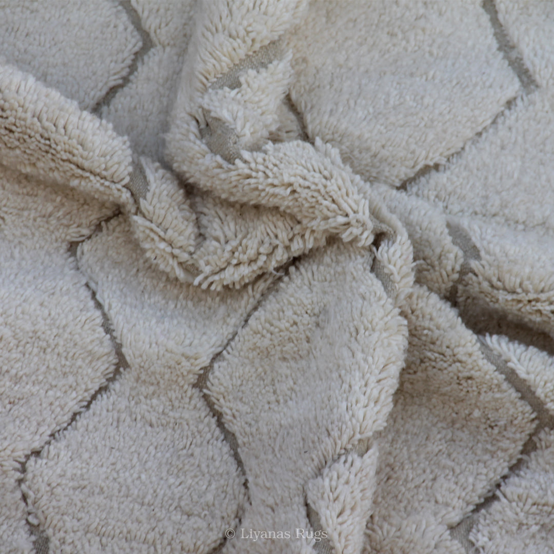 Modern designer Berber Beni Ourain Liyana, S carpet 297 cm - 192 cm