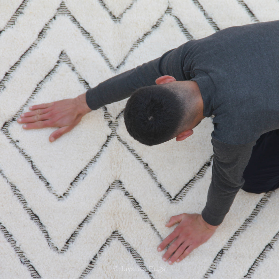 Modern designer Berber Beni Ourain Liyana, S carpet 252 cm - 171 cm