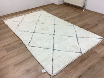 Handgeknüpfter Orientteppich Designer Alter Berber 260x145cm Marokko