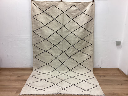 Handgeknüpfter Orientteppich Designer Berber 255x150cm Marokko Kunstvoll
