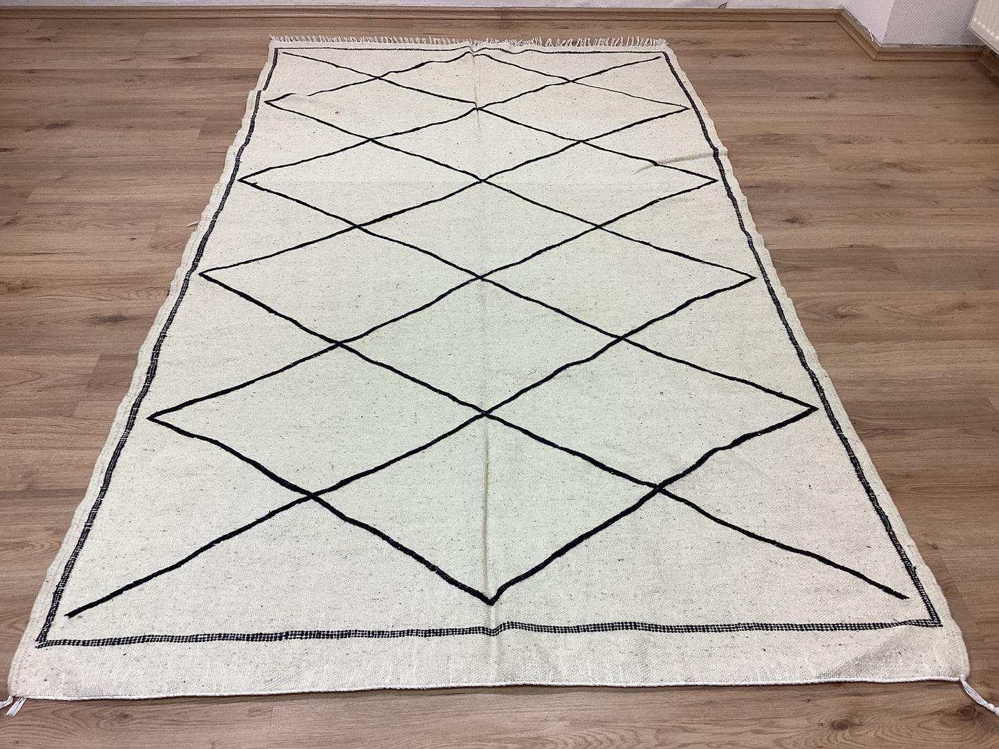 Handgeknüpfter Orientteppich Designer Berber 255x145cm Marokko