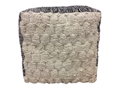 Handgefertigt Berber Sitzkissen Pouf Marke Beni Ourain 25x60x65cm