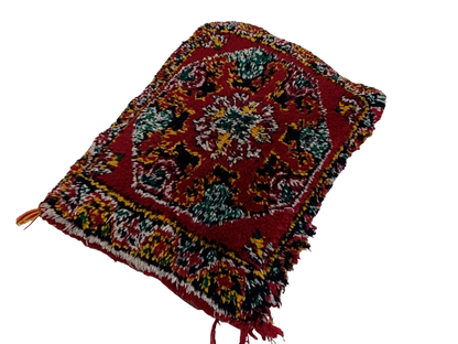 Handgefertigt Berber Dekokissen Pouf Marke Beni Ourain 45x33x5cm