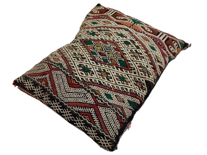 Handgefertigt Berber Dekokissen Pouf Marke Beni Ourain 45x35x5cm