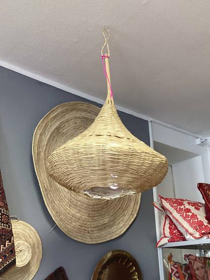 Rattan Lampenschirm Deko Deckenbeleuchtung Handgefertigt Ø60x100Hcm