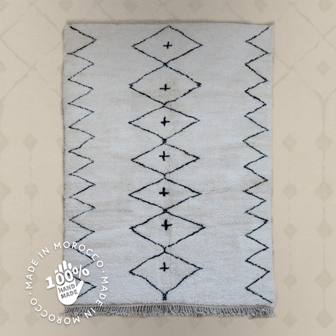 Modern designer Berber Beni Ourain Liyana, S carpet - Teppich - 251 cm - 170 cm