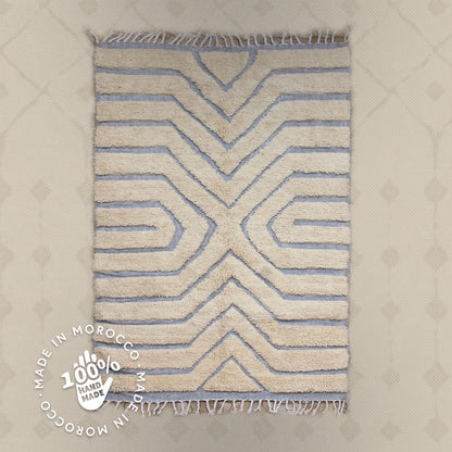 Modern designer Berber Beni Ourain Liyana, S carpet - 226 cm - 159 cm