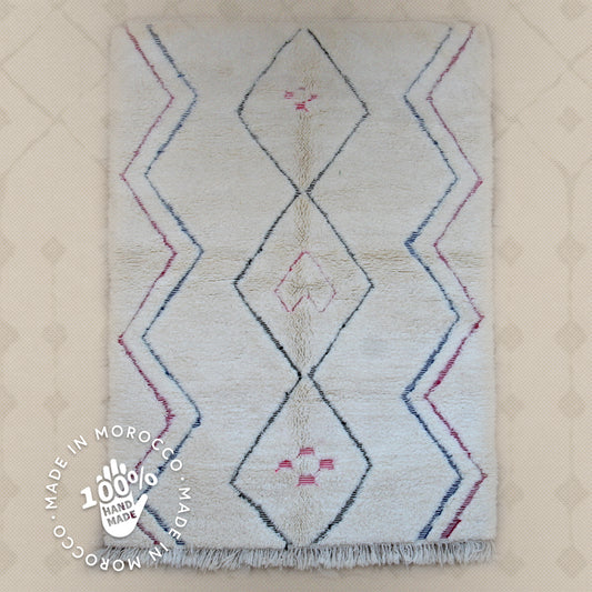 Modern designer Berber Beni Ourain Liyana, S carpet - 230 cm - 147 cm