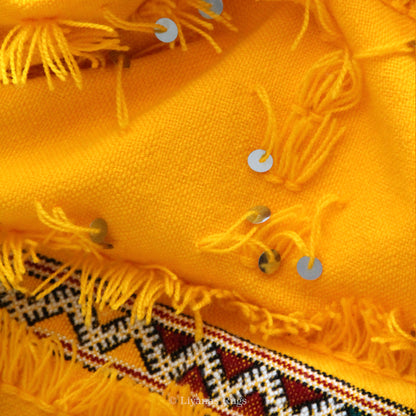 Modern Designer Berber Handira Liyana,S - Yellow color