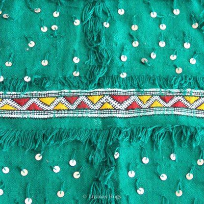 Modern Designer Berber Handira Liyana,S - Green color