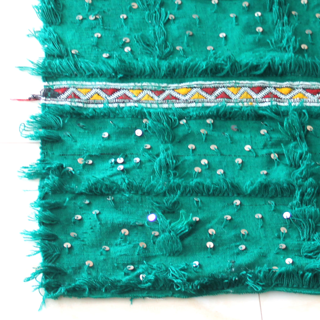 Modern Designer Berber Handira Liyana,S - Green color