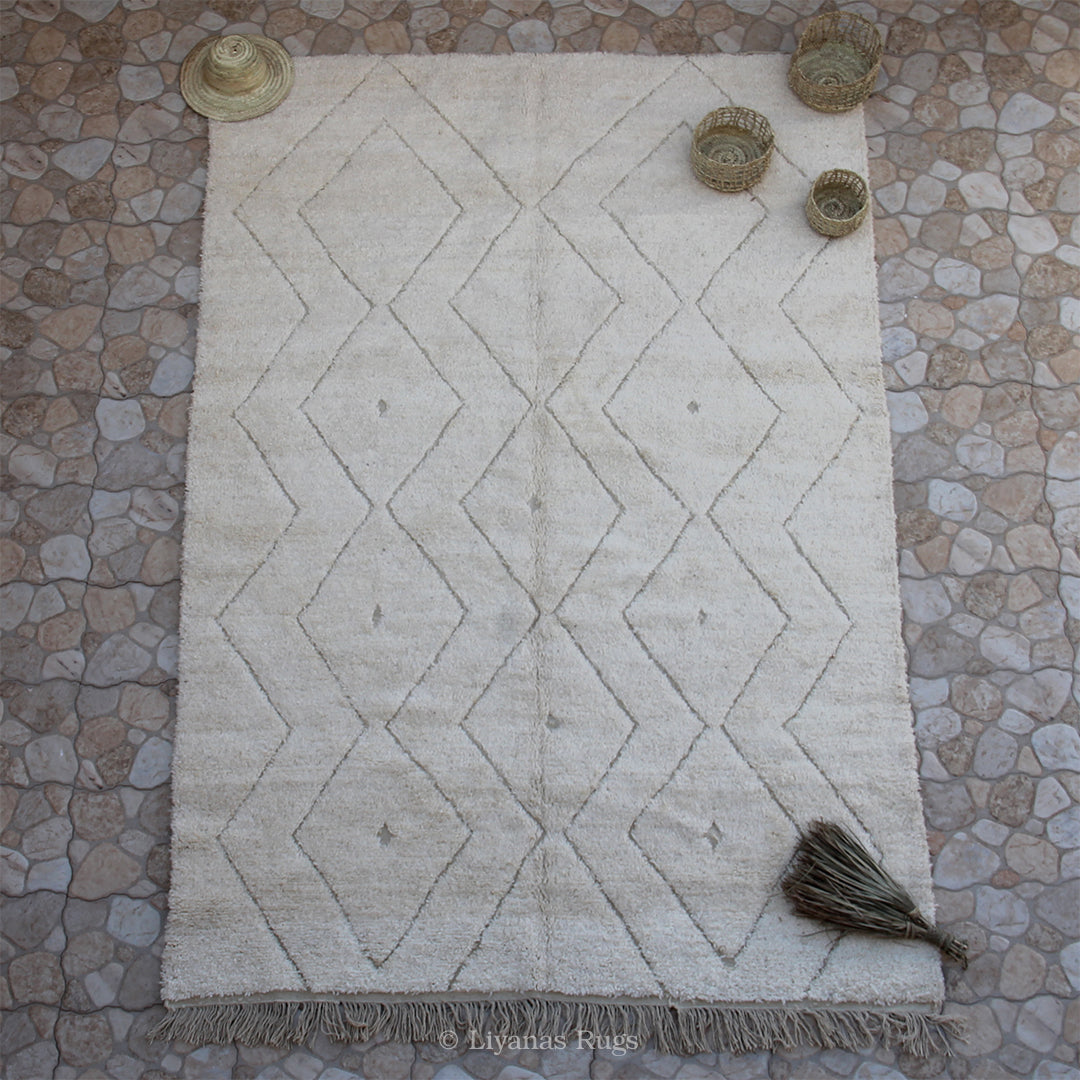 Modern designer Berber Beni Ourain Liyana, S carpet - 304 cm - 208 cm