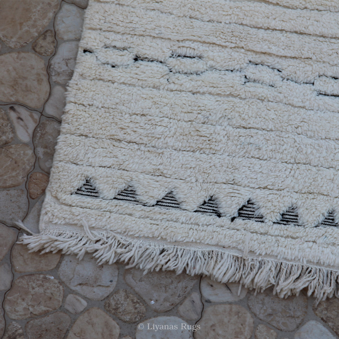 Modern designer Berber Beni Ourain Liyana, S carpet - 257 cm - 170 cm