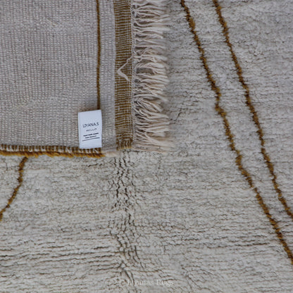 Modern designer Berber Beni Ourain Liyana, S carpet 232 cm - 154 cm